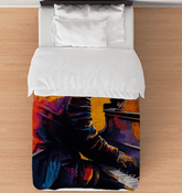 Noodling On The Keyboard Comforter - Twin - Beyond T-shirts